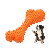 Durable Dog Teeth Cleaning Rubber Toothbrush Stick Chew Toy - Bone Design