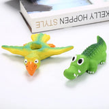 New pigeon & crocodile squeaky soft chew pet toy