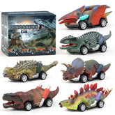 Dinosaur Vehicle Rubber Toy