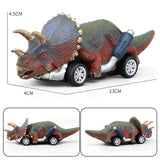 Dinosaur Vehicle Rubber Toy