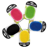 Adjustable Silicone Pet Grooming Brush and Shampoo Comb for Bathing and Massage