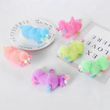 Relaxing and Fun Colorful Rubber Bouncy Poodle Kids Toy