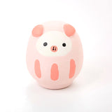 Naughty Cute Egg Face Dog Teeth Clean Sound Latex Chew Toy (Pink/White/Blue)