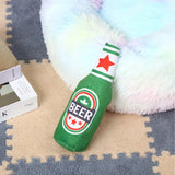 Funny Design Wine Bottle Plush Squeaky Pet Chew Toys - New Product