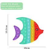 Rainbow Fish Pop It Toys For Kids