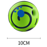 Eco Bouncy Ball Fetch Indoor Outdoor Green Interactive Latex PVC Natural Rubber Toy