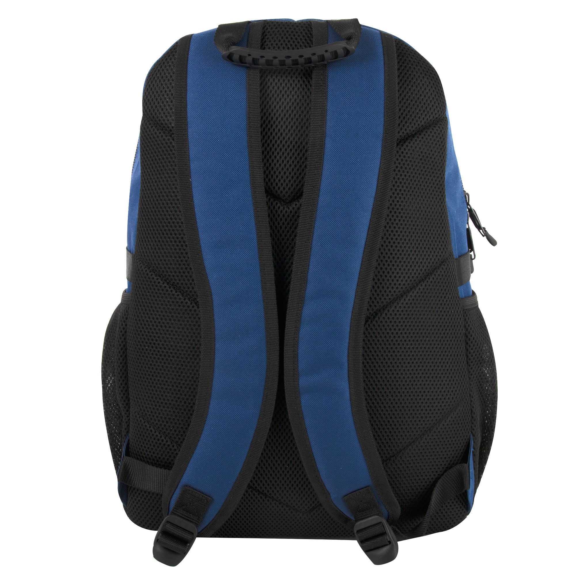 19 Inch Bungee Jacquard Cord Backpack With Padded Laptop Section - Navy (1 Case = 24 Pcs) 18.90$/PC