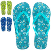 Women's Floral Flip Flops Wholesale - Assorted
