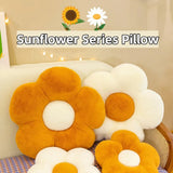 Soft Plush Cushion Sunflower Pillow