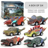 Dinosaur Vehicle Rubber Toy