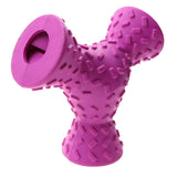 Durable Rubber Pet Chew Toy for Teeth Cleaning and Treat Dispensing