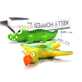 New pigeon & crocodile squeaky soft chew pet toy