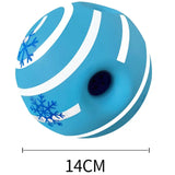 Eco Bouncy Ball Fetch Indoor Outdoor Green Interactive Latex PVC Natural Rubber Toy