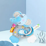 Animal Plush Rattles and Teether Set