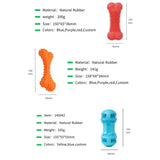 Durable Dog Teeth Cleaning Rubber Toothbrush Stick Chew Toy - Bone Design