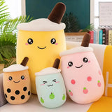 Fruit Milk Tea Cup Sleeping Pillow Toy