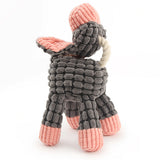 Donkey Shaped Interactive Dog Squeaky Plush Toy