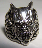 Devil Demon Head Biker Ring