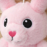 Rabbit Shape Stretchable Ear Soft Stuffed Plush Keychains