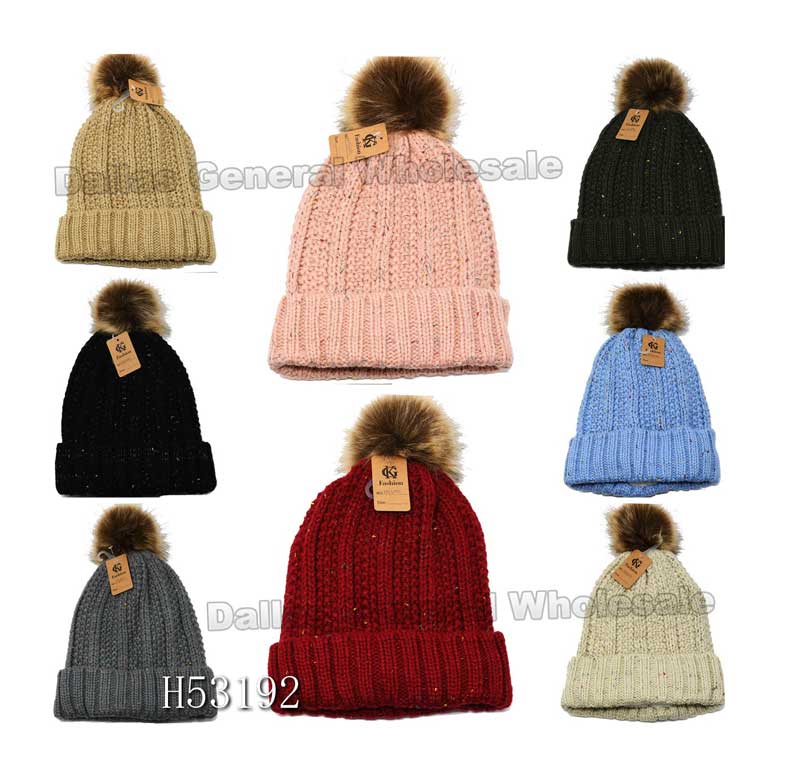 Bulk Buy Girls Fashion Winter Beanies Wholesale