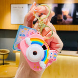 Rainbow Projection Camera Keychain