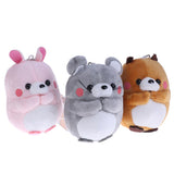 Cute Dog/Rabbit/Bear Soft Plush Keychains - Assorted