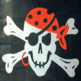 Wholesale New Flag Bandanna Skull X Bone Pirate Country Flag 3x5 (Sold by the piece)