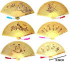 Wholesale DELUXE 9 INCH WOODEN FAN - In Bulk
