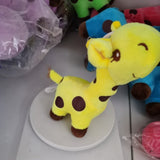 Adorable Soft Mini Giraffe Baby Plush Pendant and Keychains for Kids