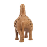 Wooden Jali Peacock on Horse Statue