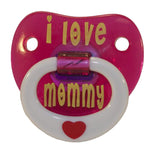 Wholesale I LOVE MOMMY WITH RING TODDLER PACIFIER ( sold by the piece ) * CLOSEOUT NOW $1.50 EA