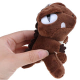 Mini Dinosaur Shape Soft Plush Keychains - Assorted
