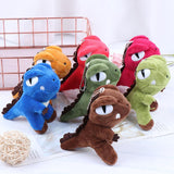 Mini Dinosaur Shape Soft Plush Keychains - Assorted