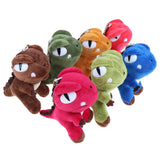 Mini Dinosaur Shape Soft Plush Keychains - Assorted