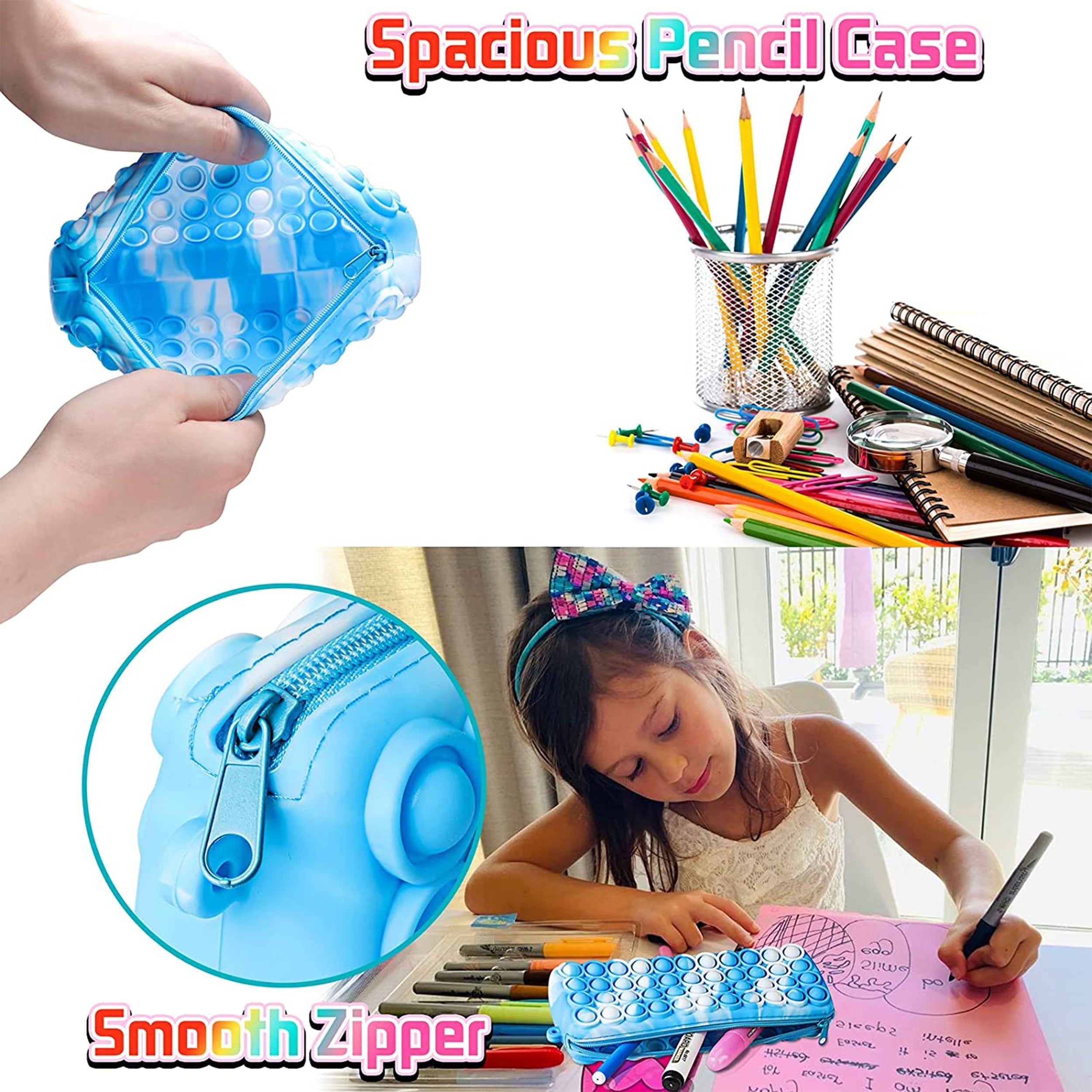 Pop It Fidget Pencil Case