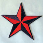 Wholesale BIKER STAR 3 INCH PATCH ( Sold by the piece or dozen ) *- CLOSEOUT AS LOW AS $1 EA