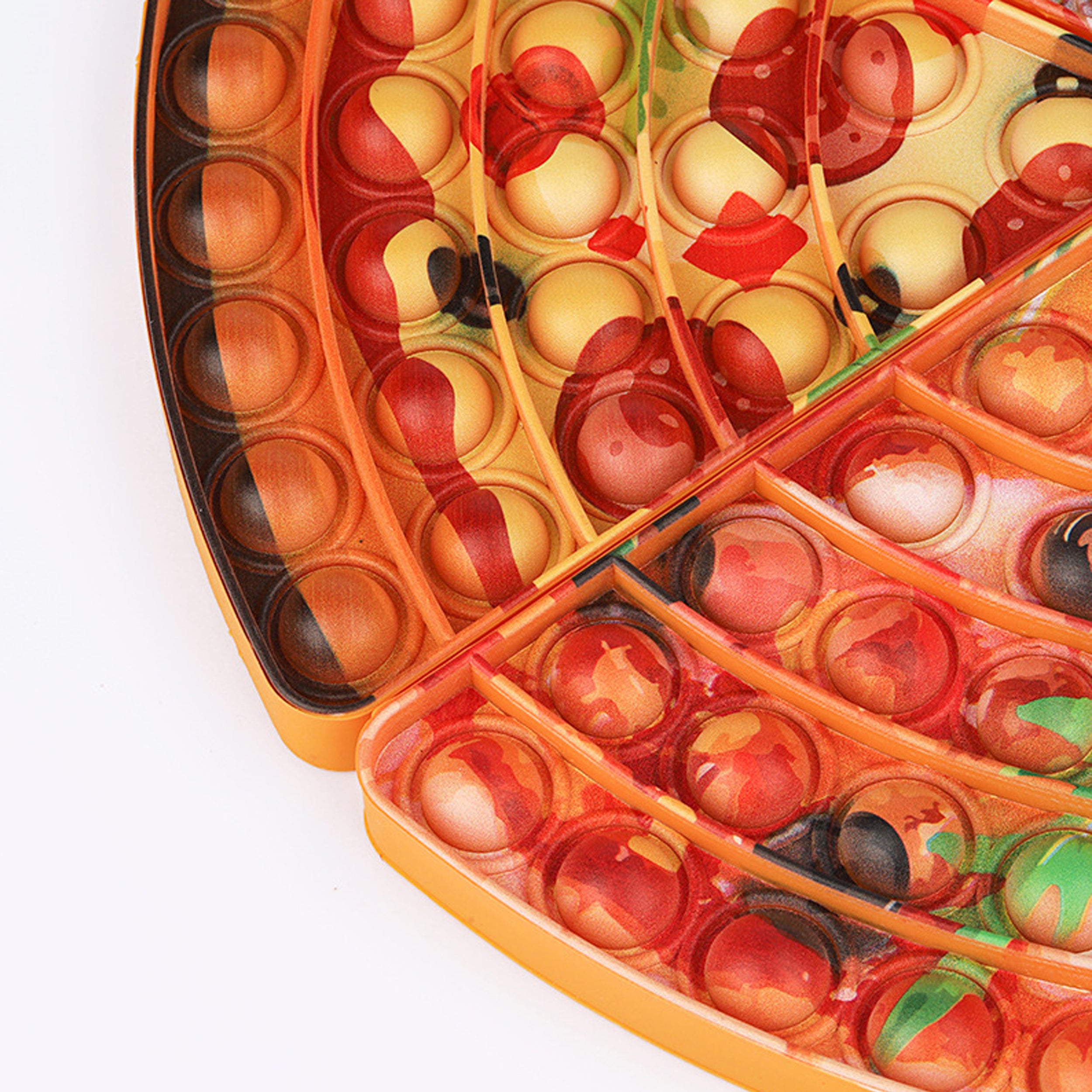 Close up view of Pizza Pie Pop it Fidget Toys