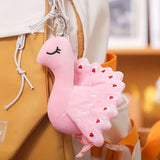 Add Some Color to Your Kid's Accessories with Our Beautiful Peacock Soft Plush Keychain Toy