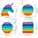 Rainbow Combo Pop it Fidget Toy Dimensions