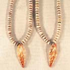 Wholesale PEACH SHELL WITH CUT OPEN SHELL PENDANT 18 IN NECKLACE - (sold by the piece or dozen ) -