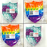 Rainbow Pop It Shield Toy
