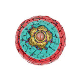 Handcrafted 6-Inch Wooden Stone Buddha Statue