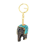 Handcrafted Elephant Keychain & Key Holder