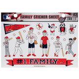 Wholesale St. Louis Cardinals Family Sticker Sheet