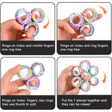 Tie Dye Color Magnetic Ring Fidget Toy