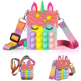Pop It Unicorn Bags for Girls