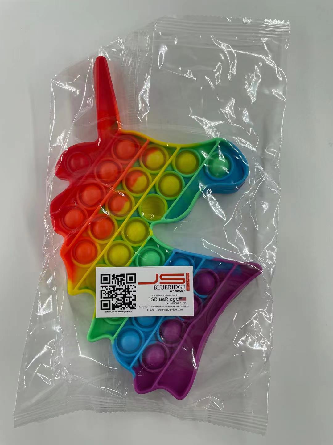 unicorn pop it fidget toys packing image