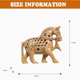 Wooden Horse with Jali Design