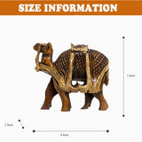 Wooden Camel Statue