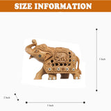 Wood Elephant Sculpture